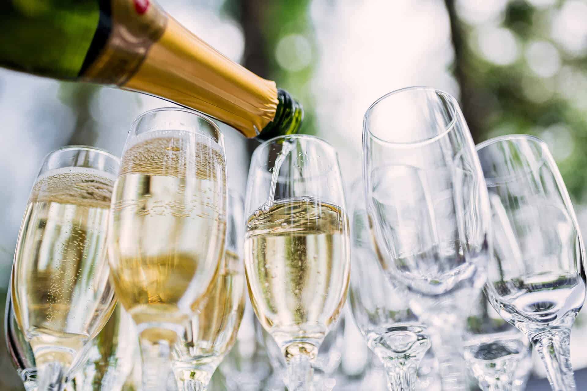 Champagne celebration